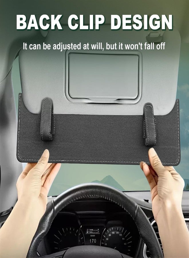 LTDCVTR Car Sun Visor Extender, Anti-Glare Sunvisor Extension Shade Attachment for Safe Driving, Clip-On Sun Blocker Sunshade Extender Accessories Universal for SUV, Truck, Sedan(Gray) - Image 4