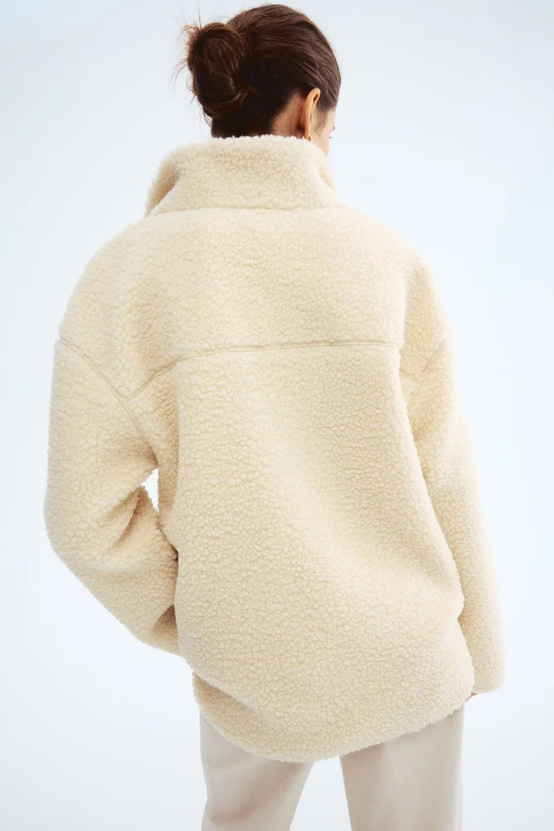 H&M MAMA Before & After Babywearing teddy jacket