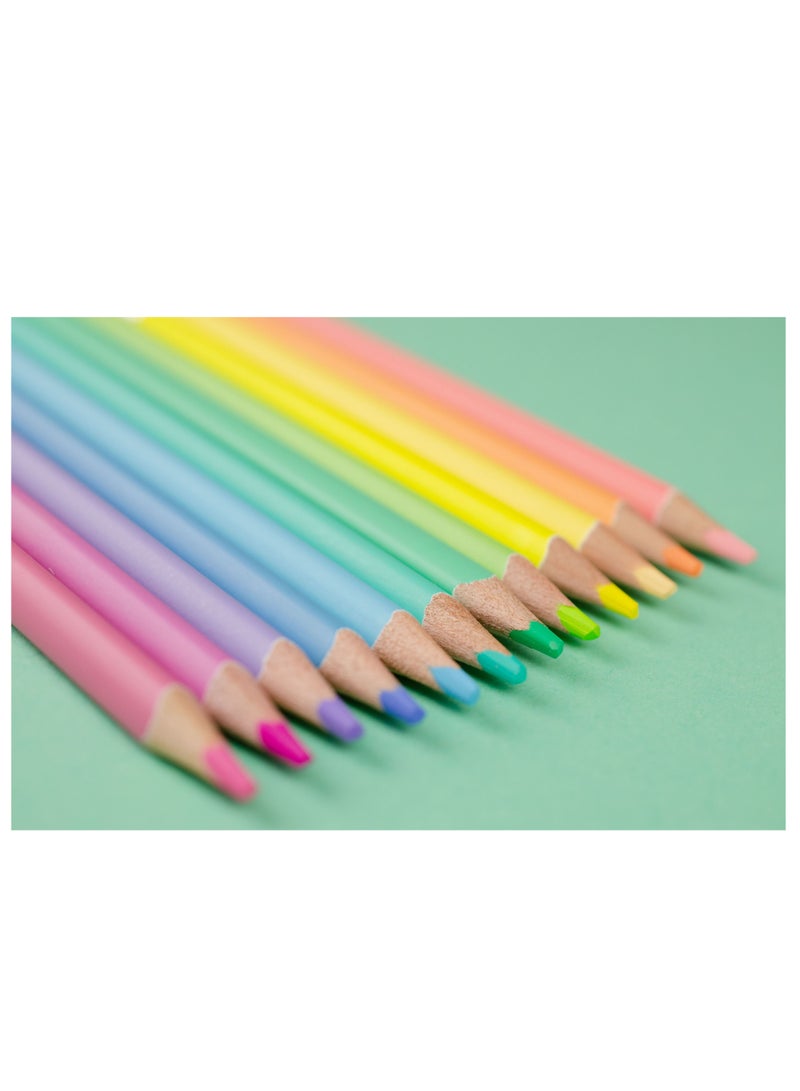 Kores Set of 12  Pastel Shades  Coloured Pencils - Image 3