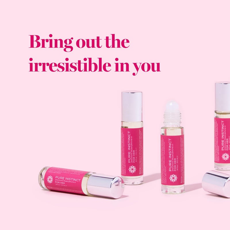 Pure Instinct Roll-On - The Original Pheromone Infused Essential Oil Perfume Cologne - TSA Ready (For Her - Women) - Image 2
