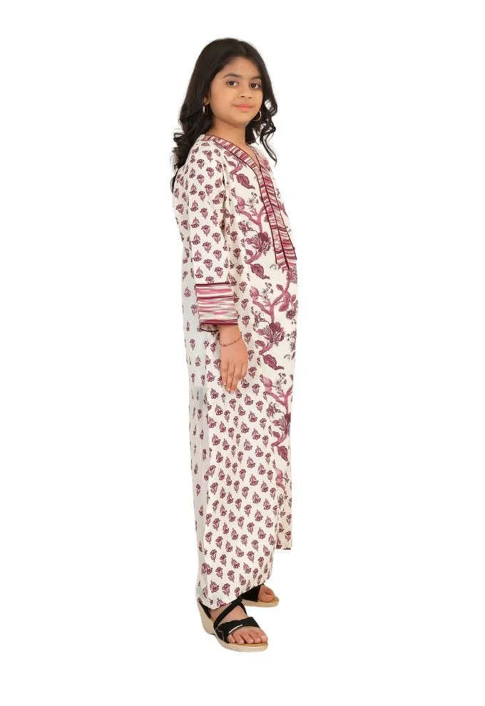 Artemea  SOFT HAND BLOCK PRINTED PREMIUM COTTON JALABIYA for Women | Best Price UAE