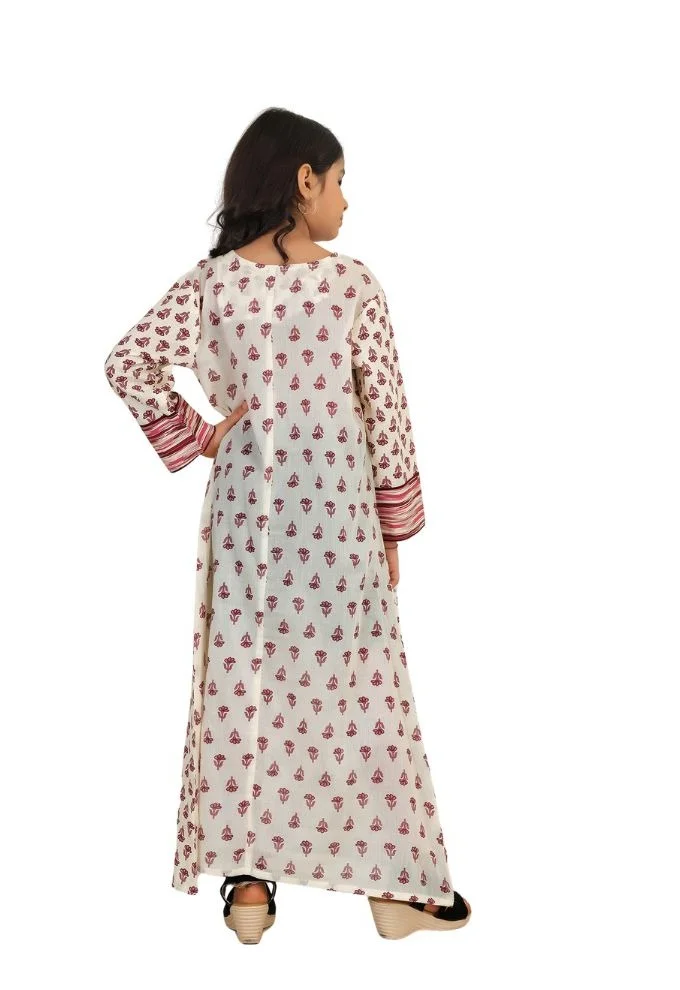 Artemea  SOFT HAND BLOCK PRINTED PREMIUM COTTON JALABIYA for Women | Best Price UAE