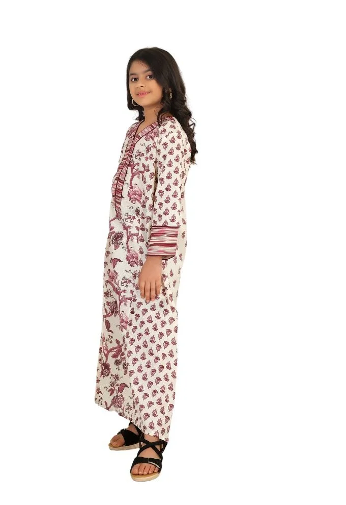 Artemea  SOFT HAND BLOCK PRINTED PREMIUM COTTON JALABIYA for Women | Best Price UAE