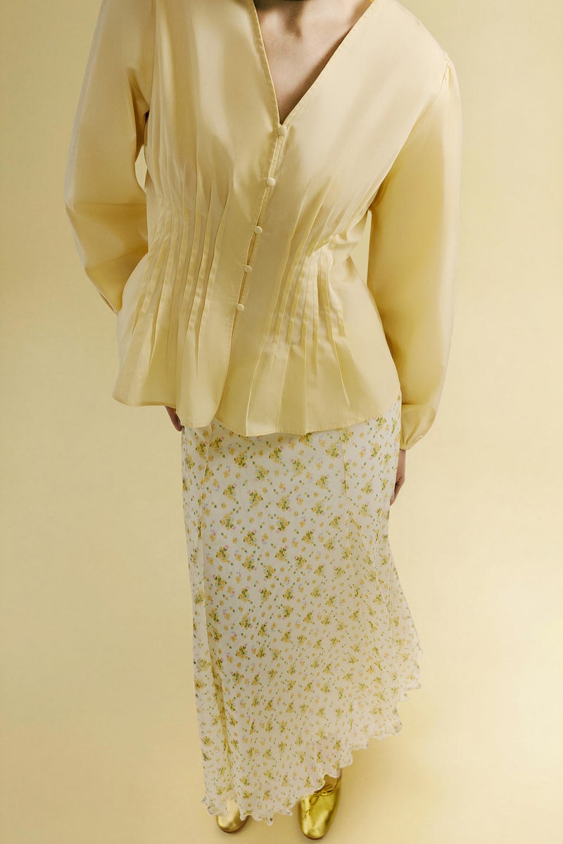 DeFacto Yellow Woman Regular Fit Poplin Long Sleeve Tunic Casual - Image 4