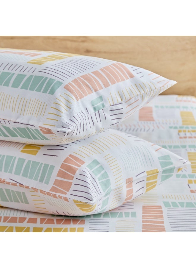 Home Box Nora Savana 2-Piece Reversible Microfibre Pillow Cover Set 75 x 50 cm - Image 4