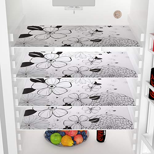 Yellow Weaves Combo of Decorative Fridge Top Cover with1 Handle Cover 4 Fridge Mat with 1 Oven Cover (Pack of 7) - Image 5
