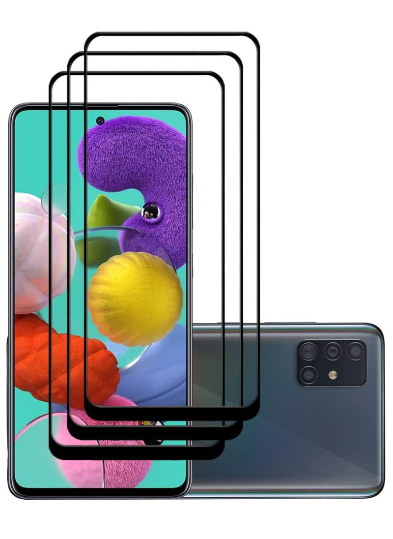 أكاليكس 3 قطع، حماية شاشة، لهاتف سامسونج جالاكسي A51، جودة ممتازة. - Image 1