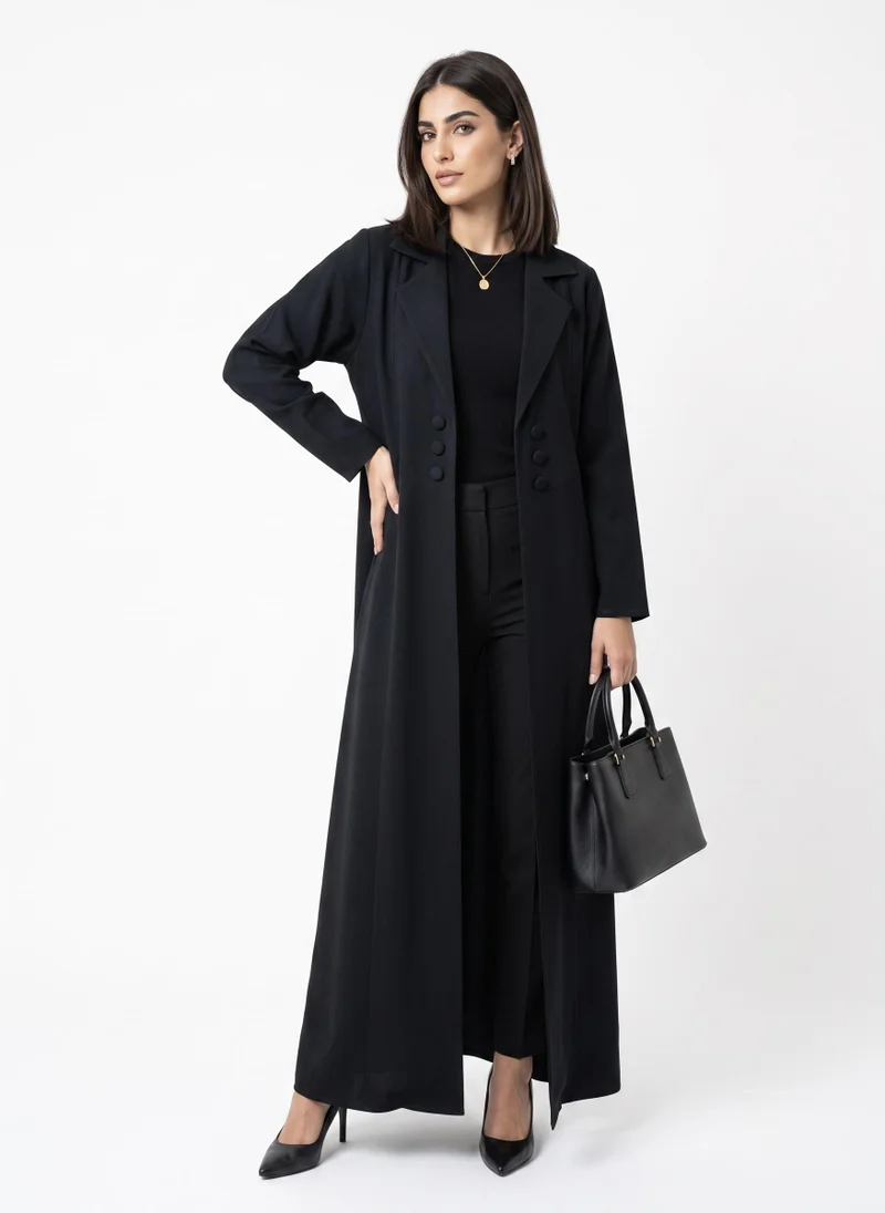 Hadiyath Al Madinah Classic Blazer Abaya- HM