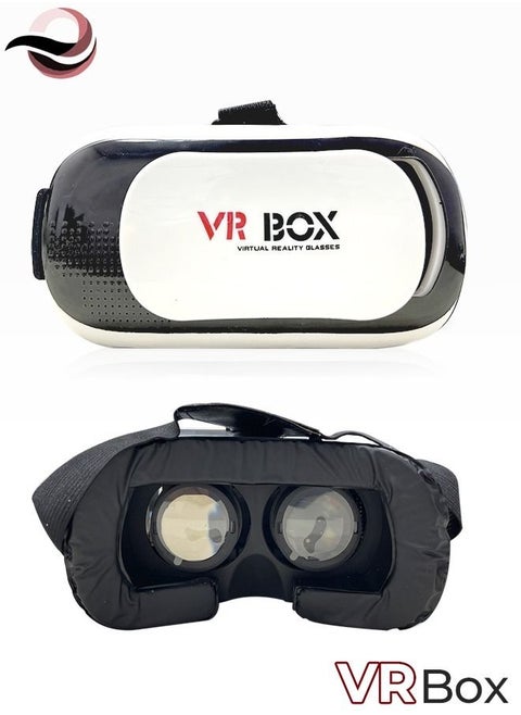 نظارات الواقع الافتراضي VR Box ثلاثية الأبعاد مع وحدة تحكم عن بعد تعمل بالبلوتوث