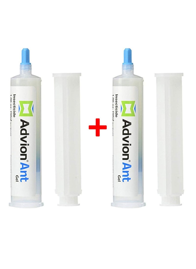 syngenta 2 Pcs Advion Ant Gel Bait 2 Tubes (30 Gm) + 2 Plungers + 2 Tips 