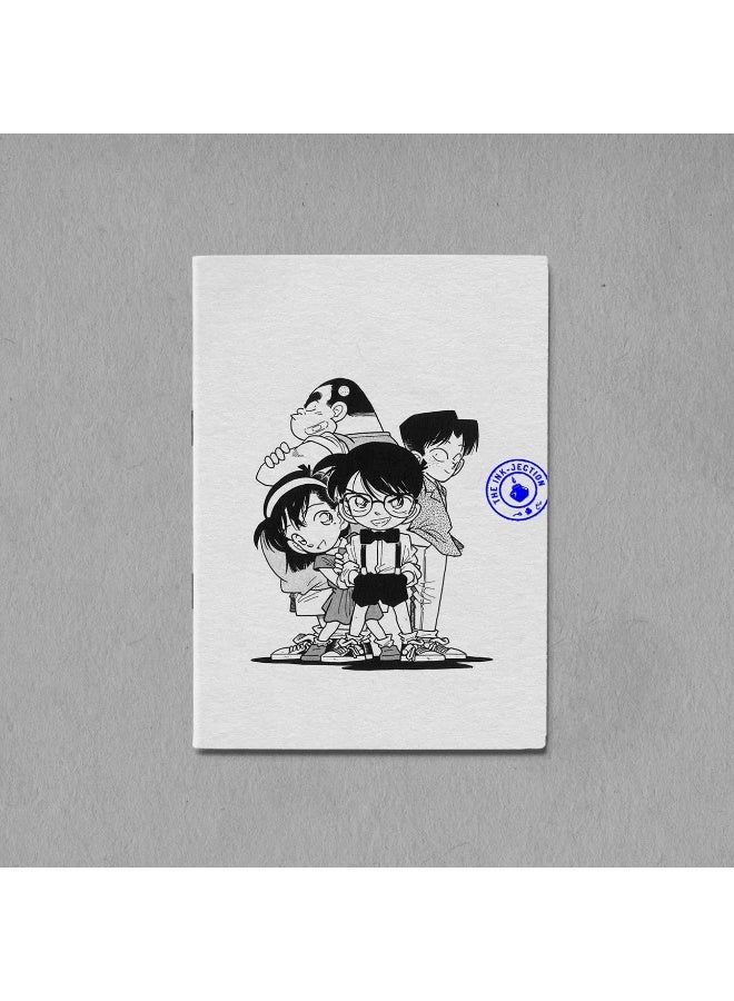 InkJection Notebook & sketchbook: for writing and drawing – Detective Conan Team design(Line paper) - Image 1