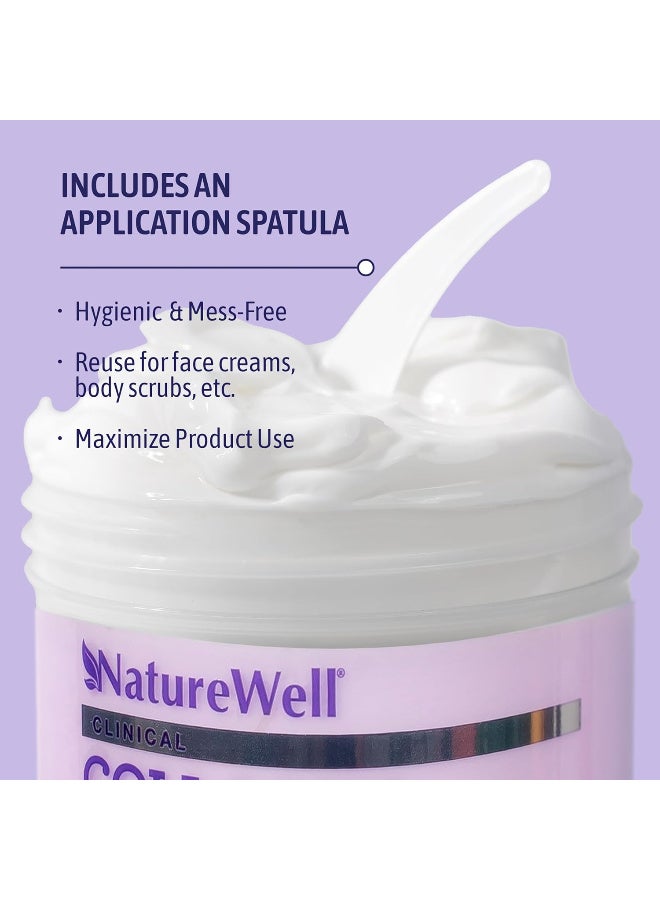 NATURE WELL Clinical Collagen Peptide Intense Moisture Cream for Face, Neck, & Body, Anti-Aging Cream that Hydrates, Plumps, Restores Moisture, and Increases Suppleness, 10 Oz - Image 4