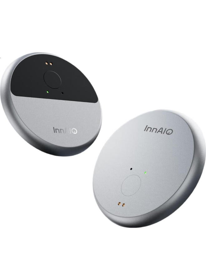 Innaio Magnetic Ai Translation Device, Voice Cloning Translator, Video Call Translation, Real-Time Interpretation, Portable Offline Translation For Travel Abroad, T9 Space Silver - Image 1