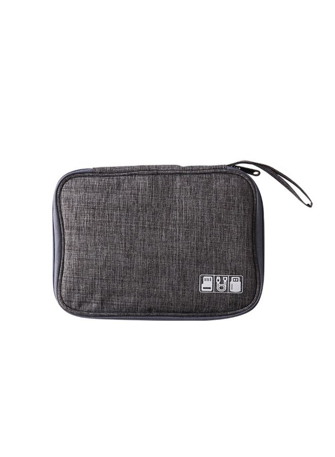 BURAQ Power Hard Drive Digital Accessories Dustproof Storage Bag, Style: Data Cable Bag (Gray)  - Image 1