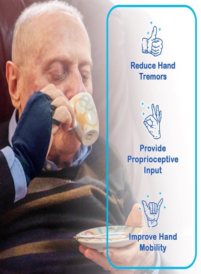 Handithings®: Hand Weight (Size Large) - Can be Beneficial for Tremor Control, Fine Motor Skills, Hand & Wrist Mobility & Writing Stability and Strengthening (PLEASE USE SIZE CHART IN PICS & SIZING - Image 3