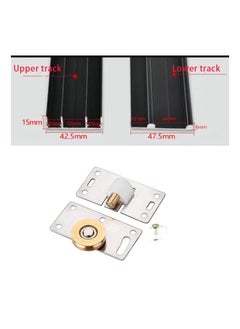 Y&D 2Pcs Sliding Door Roller Mute Nylon Wheels Gear Track Kits 30mm Furniture Wheels Fittings Heavy Duty Runner for Wardrobe Cabinet  - Image 4