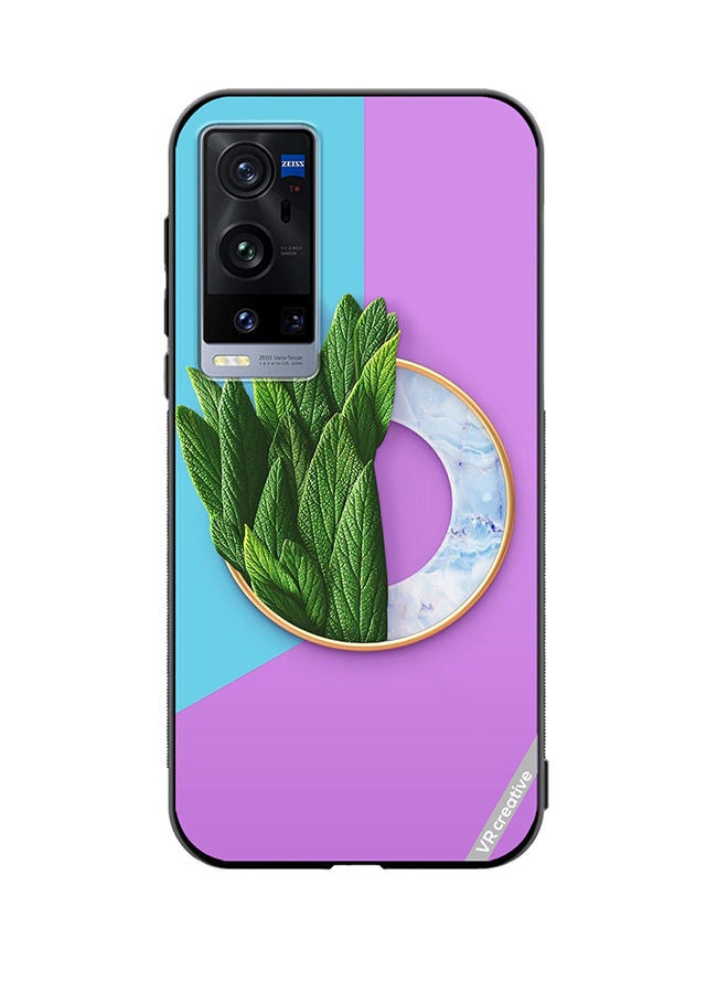 VR CREATIVE Protective Case Cover For Vivo X60 Pro Plus Flower Design Multicolour - Image 1