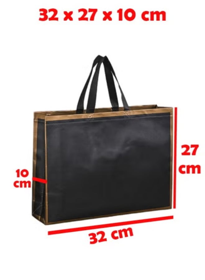 KLNAMAEAAN 24 PCS Non-Woven Foldable Shopping and Gift Bags - Moisture-Proof Color-Printed with Coated Finish (32x27x10 cm) - Image 2