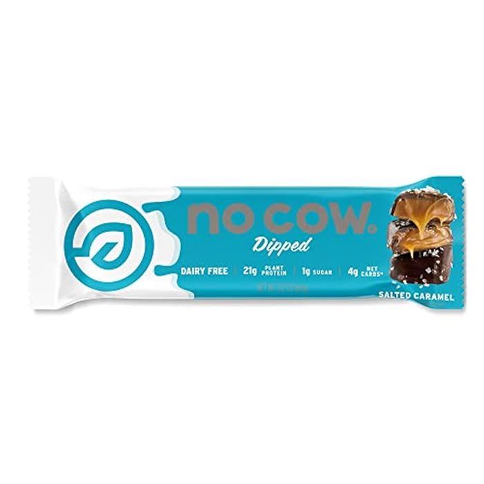 NO COW Chocolate Salted Caramel Dipped Protein Bar, 2.12 OZ - Image 1