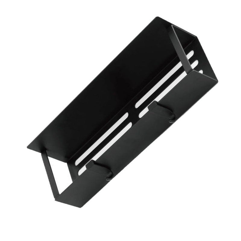 Magnetic Spice Rack With Hooks For Fridge Kitchen Storage Black 29 5x9 5x5cm - Image 3