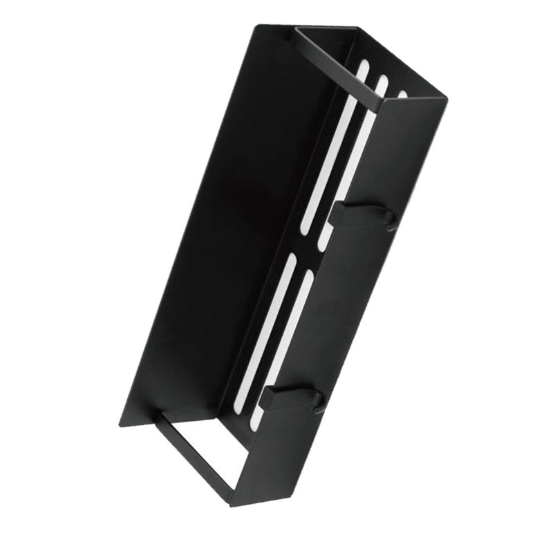 Magnetic Spice Rack With Hooks For Fridge Kitchen Storage Black 29 5x9 5x5cm - Image 5
