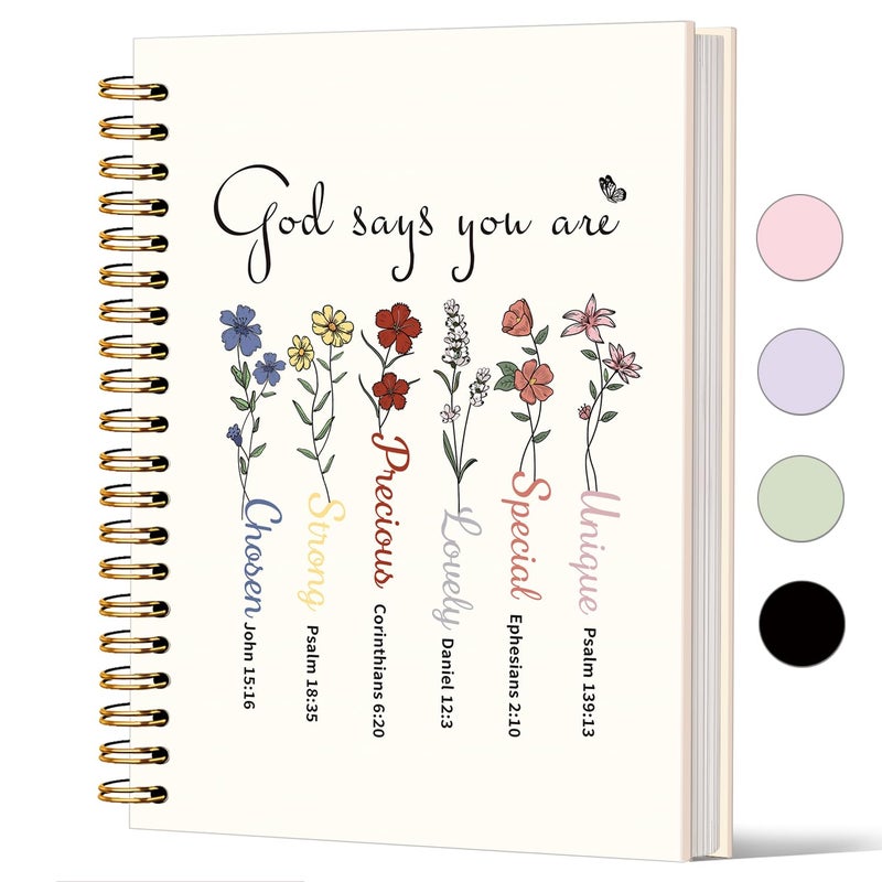 Lacama Bible Journal for Womenï¼ŒChristian Gifts for Womenï¼ŒNotebook for Bible Notes, Prayer Journal for Women, Church Notes Notebook Jesus Journal, Bible Study Supplies, Faith Journaling A5 - Image 1