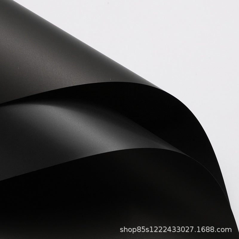 Generic Ouya paper bouquet wrapping paper two-color wrapping paper double-sided material waterproof opening flower basket golden flower wrapping paper [Black]/20 sheets 57*57cm;57*57cm 