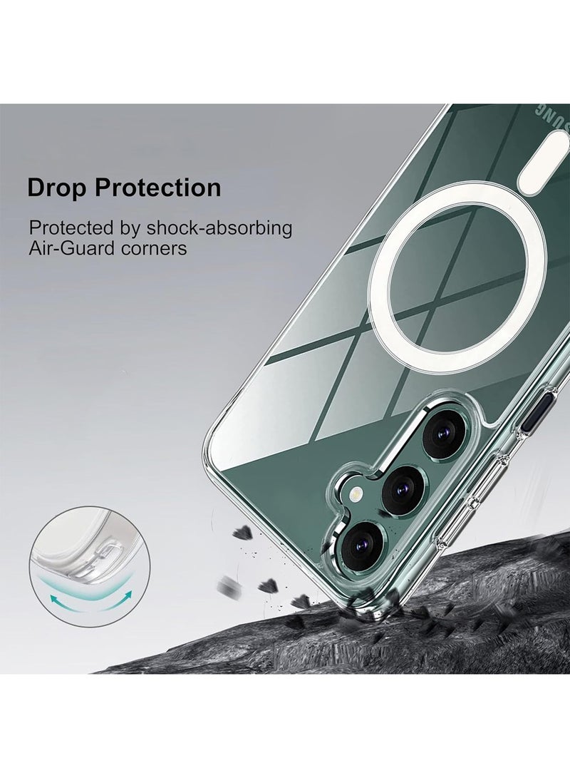 Techie Samsung Galaxy A16 5G Case with MagSafe – Slim, Anti-Yellowing Transparent Back Cover with Camera Lens Protection, Magnetic Holder Wireless Charging Compatible - Clear - Image 2