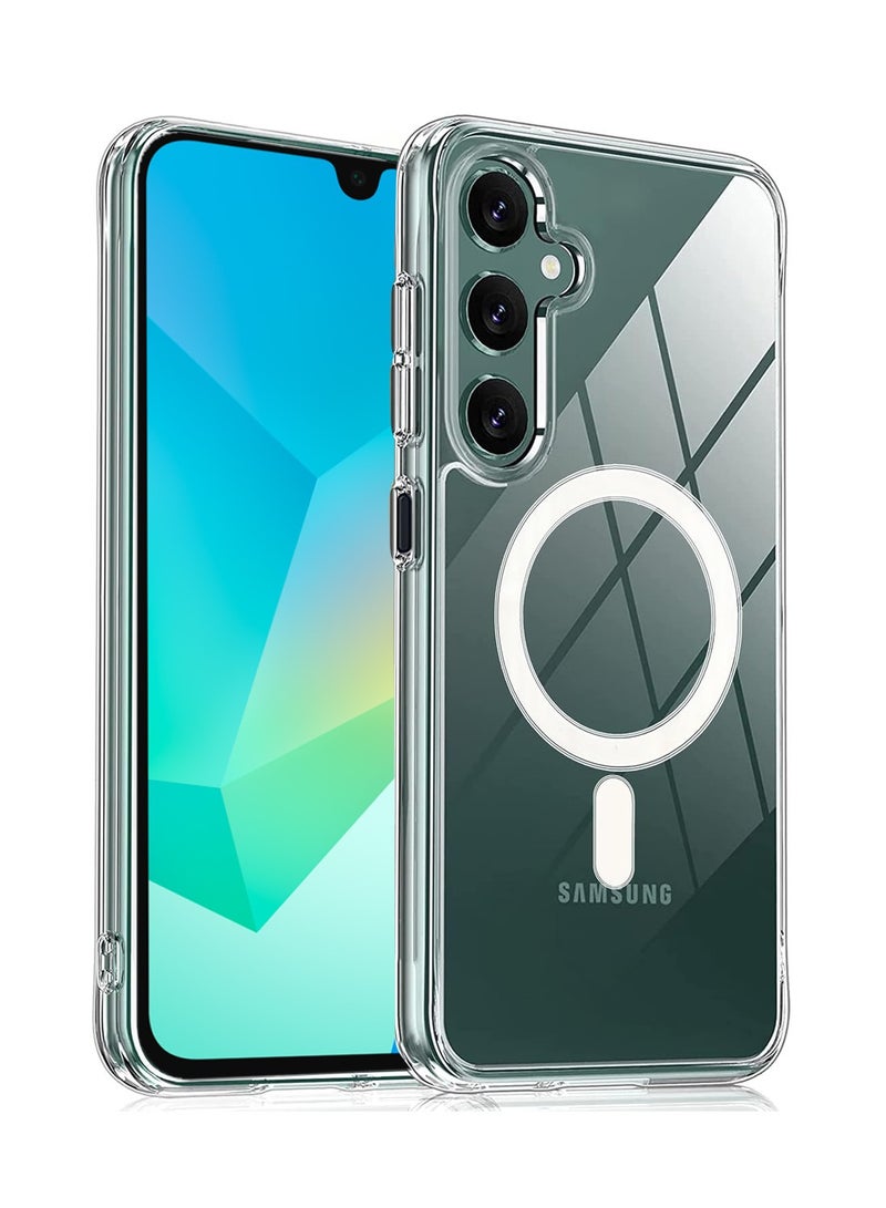 Techie Samsung Galaxy A16 5G Case with MagSafe – Slim, Anti-Yellowing Transparent Back Cover with Camera Lens Protection, Magnetic Holder Wireless Charging Compatible - Clear - Image 1