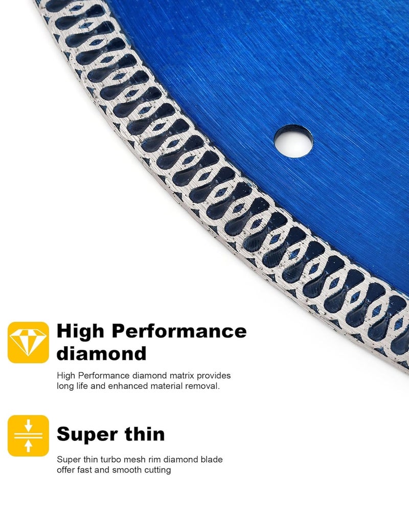 OSTEK 14"/350mm Diamond Blade,1" Arbor,Wet Cutting for Dekton Tile Porcelain Ceramic Granite Marble - Image 5