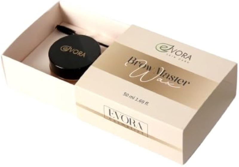 Evora Cosmetics Brow Styling Wax, Strong Hold, Clear Eyebrow Wax, 50g