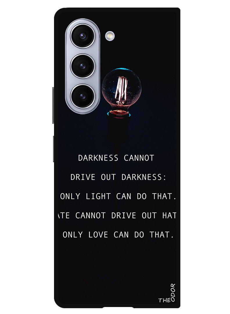Theodor Protective Case Anti Scratch Shock Proof Bumper Cover For Samsung Galaxy Z Fold 6 darkness_love_motivation - Image 1