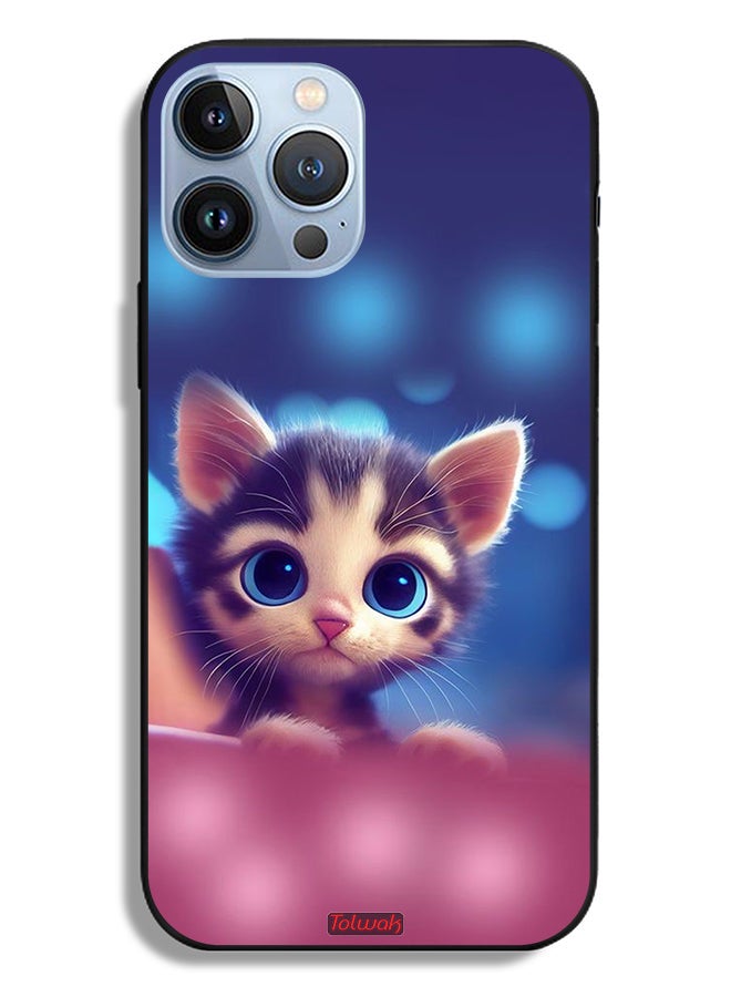 Tolwak Apple iPhone 13 Pro Max Protective Case Little Cat - Image 2