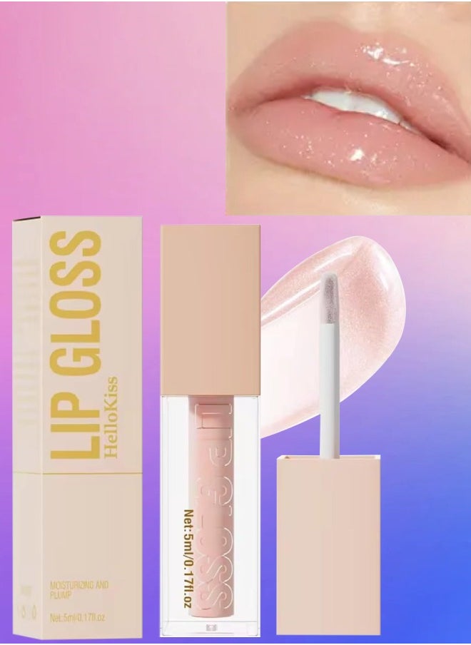 HelloKiss Ultra Glossy Lip Gloss Moisturizing Plump Moist Soft Lip Lifter Gloss Light Fine Texture Lipstick Lip Color Lip Oil Lip Gloss Plumper Volumizing lip Makeup Lip Gloss Oil 02  - Image 1