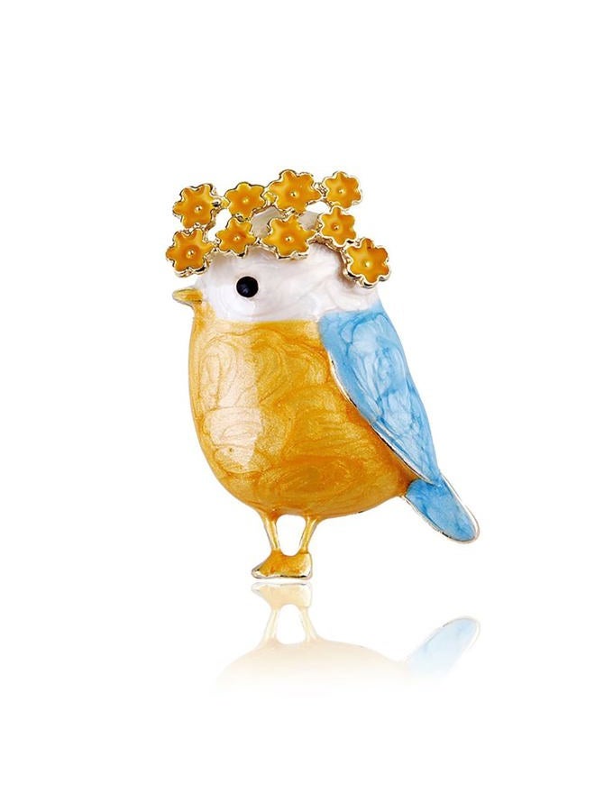MXUHUI Animal Brooch Pins Set Women Vintage Crystal Enamel Pin Rhinestone Peacock Bee Fish Bird ladybird Cat Retro Insect Shape Pins Jewelry for Men Christmas Mother's Day Xmas Gift (Bird) - Image 1
