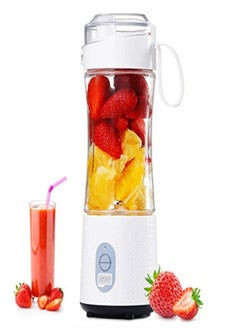 Portable Blender for Shakes and Smoothies: Personal Size Single Serve Travel Fruit Juicer Mixer Cup with Rechargeable USB Small Electric Individual Mini Blender for Juice Milk