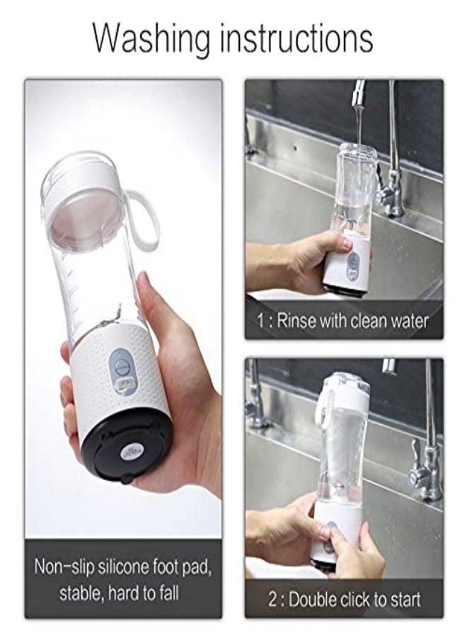 Generic - Portable Blender for Shakes and Smoothies: Personal Size Single Serve Travel Fruit Juicer Mixer Cup with Rechargeable USB Small Electric Individual Mini Blender for Juice Milk - Image 1