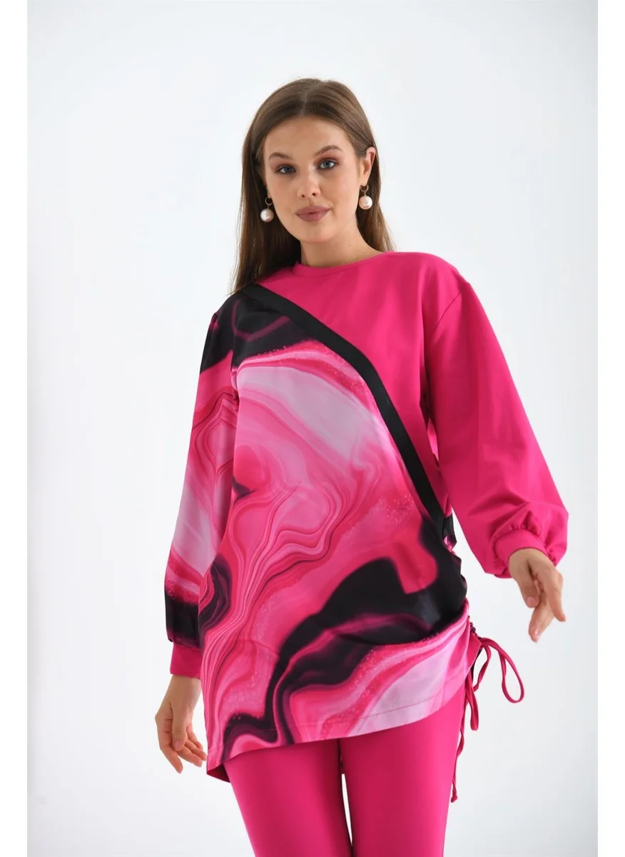 جارمي Women's Printed Two Yarn Suit Fujiya