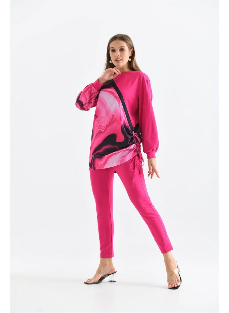 جارمي Women's Printed Two Yarn Suit Fujiya