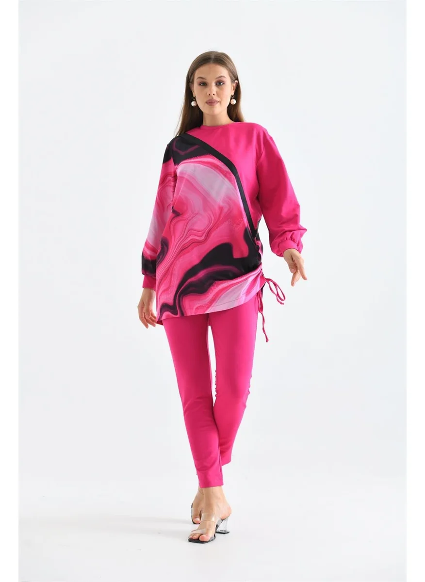 جارمي Women's Printed Two Yarn Suit Fujiya
