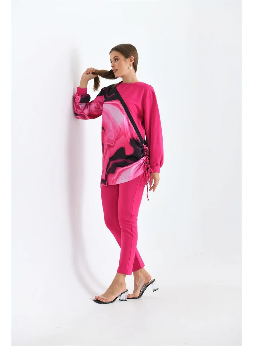 جارمي Women's Printed Two Yarn Suit Fujiya