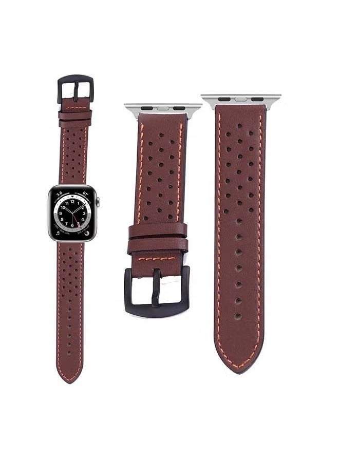 vesus Replacement Band For Apple Watch Series 6/SE/5/4/3/2/1 Brown