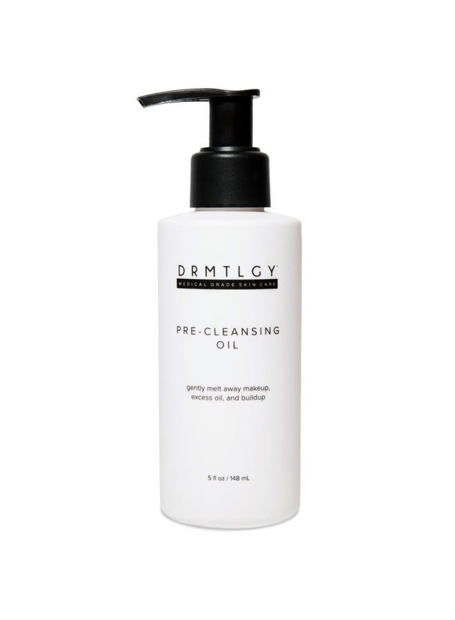 DRMTLGY Pre-Cleansing Oil - Makeup Remover Oil to be Paired with Facial Cleanser - Cleanser for Face - Melts Mascara, Makeup, & Preps for Cleansing, 5 fl oz - Image 1