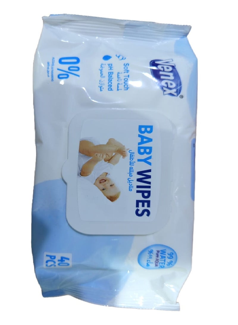 فينكس مناديل مبللة بالماء للاطفال 99% 40  منديل - Image 2