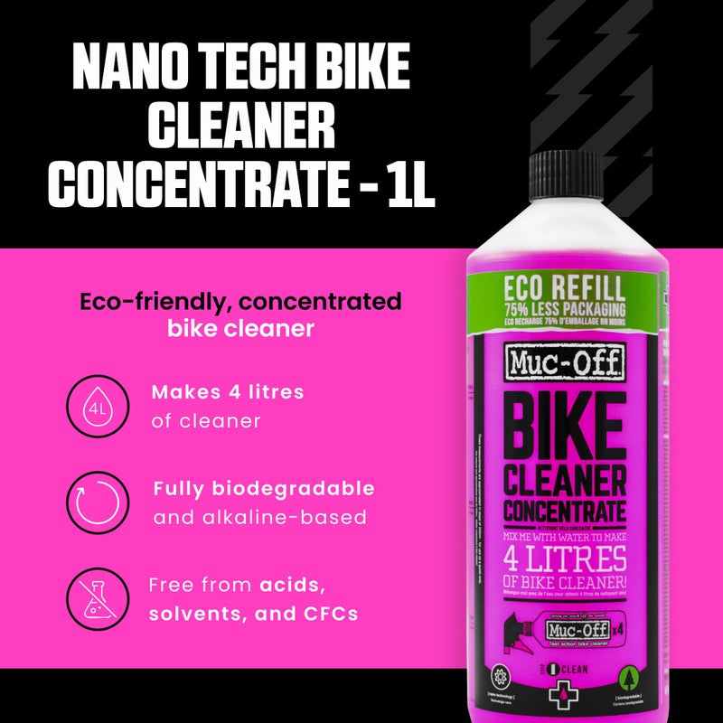 Muc Off Muc-Off Bike Cleaner Concentrate, 1 Liter - Fast-Action, Biodegradable Nano Gel Refill - Mixes with Water to Make Up to 4 liters of Bike Wash - Image 2