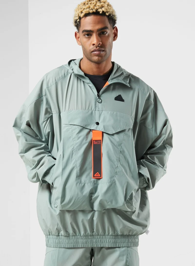 Adidas Essential Logo Windbreaker Jacket