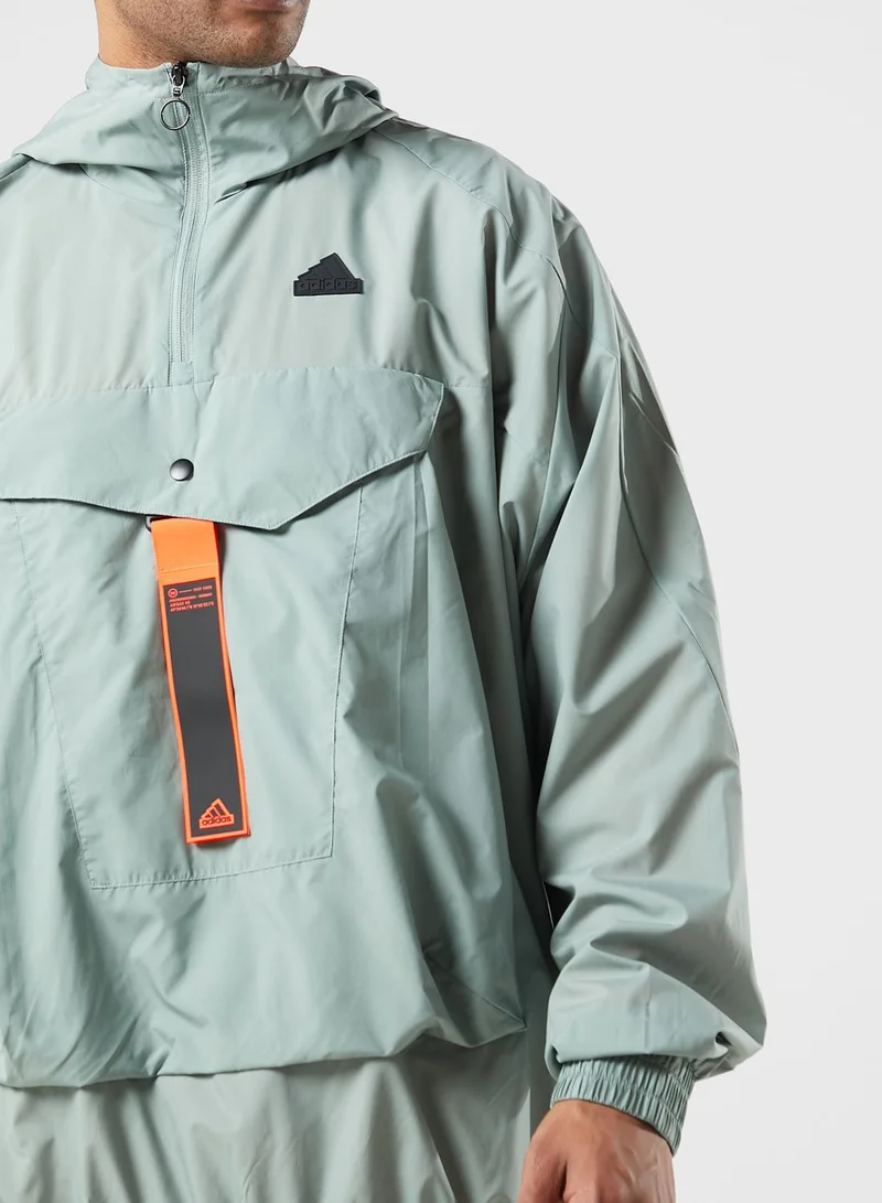 Adidas Essential Logo Windbreaker Jacket