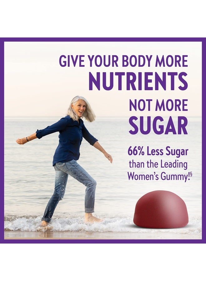 New Chapter Women's 50+ Multivitamin Gummies – 66% Less Sugar, Women's Healthy Aging Gummy Vitamins with Vitamin C, B Vitamins & Zinc, Non-GMO, Gluten Free, Berry Citrus Flavored, 90 ct - Image 4