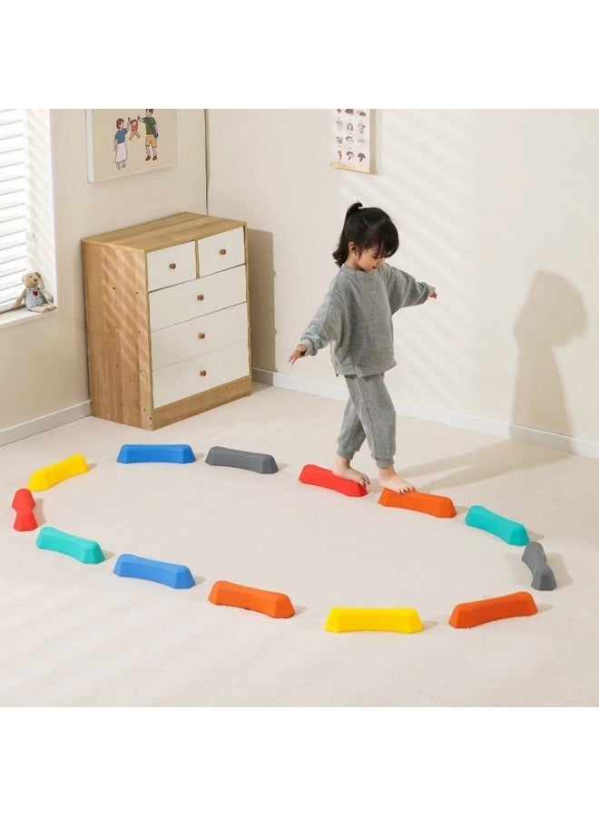 general Tactile board step-by-step balance plank bridge children's sensory integration physical training teaching aids sports crossing stone toy equipment - Image 3