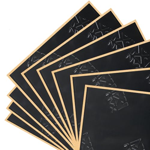 NVX Stealth Black SDBBP40 90 mil Thick 36 sqft. Car Sound Damping Mat, Butyl Automotive Sound Deadener, Audio Noise Vibration Insulation and Dampening (Nine 18” x 32” Sheets) - Bulk Pack - Image 1